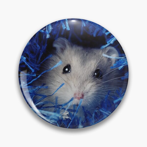 Item preview, Cute Hamster Hiding in Blue Wool designed and sold by cgroenewald.