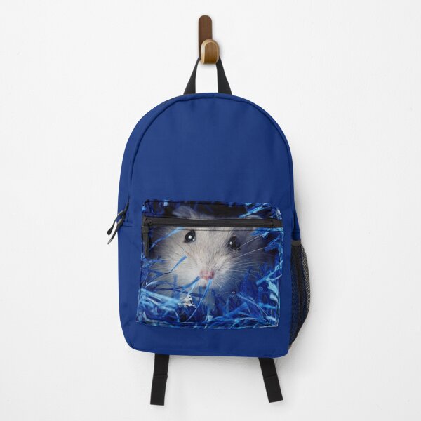 Aperçu de l'œuvre Hamster mignon se cachant dans la laine bleue créée et vendue par cgroenewald.