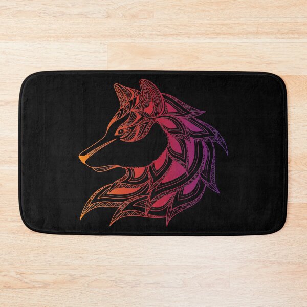 Item preview, Colorful Wolf in Tattoo Style Design  designed and sold by SheaLN.