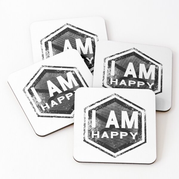 Item preview, I AM - Happy - Affirmation - Black designed and sold by hector2ortega.
