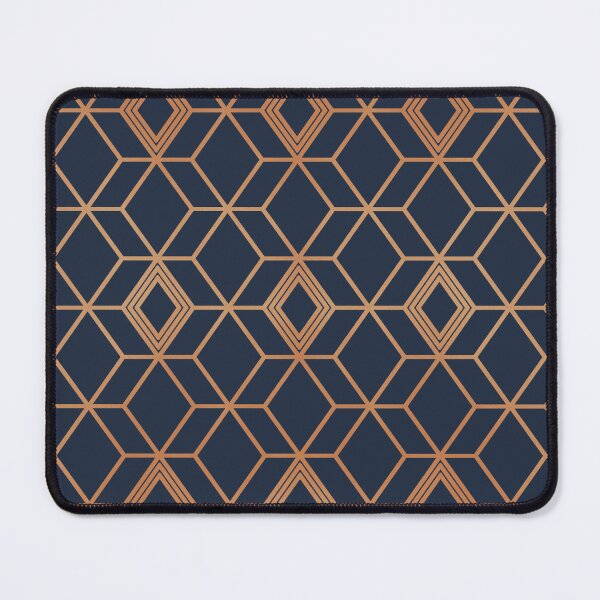 Item preview, Navy and Copper Geo designed and sold by Blue-Banana.