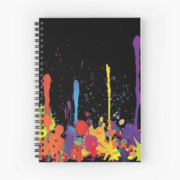 Item preview, Crazy multicolored running SPLASHES horizontal designed and sold by EDDArt.