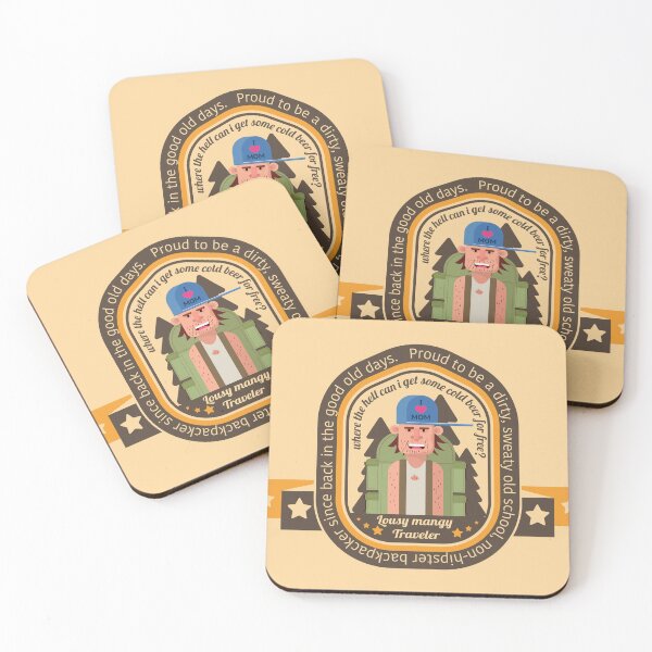 Item preview, Lousy mangy backpacker - badge designed and sold by Boogosh.
