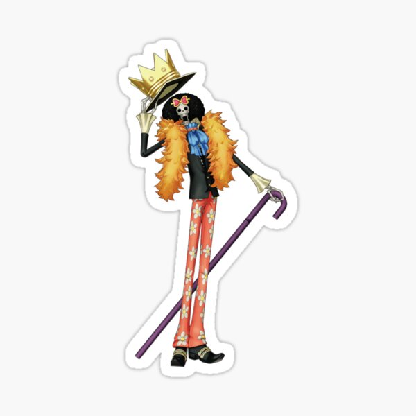 "Brook one piece" Sticker by ShanMuele Redbubble