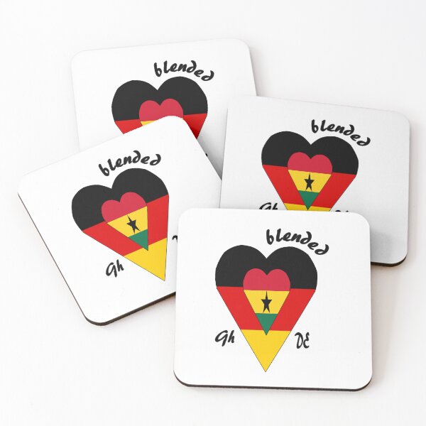 Item preview, Ghanaian and German hearts together designed and sold by WhoWeAre.