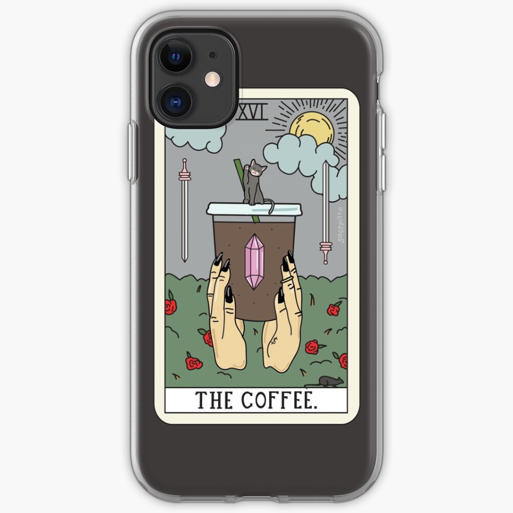 (Black) Coffee Reading iPhone Case & Cover