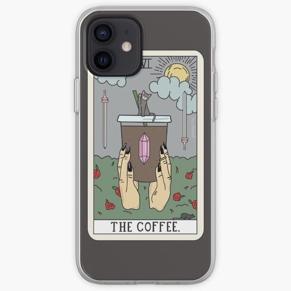 (Black) Coffee Reading iPhone Soft Case