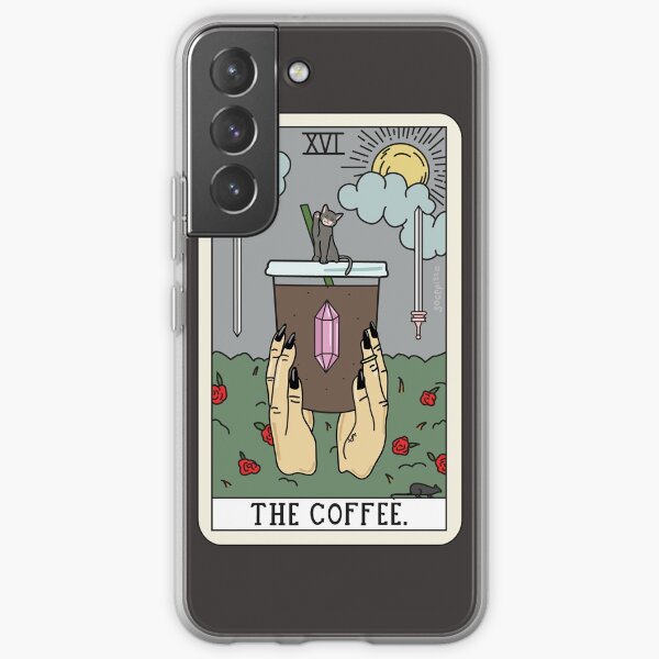 (Black) Coffee Reading Samsung Galaxy Soft Case