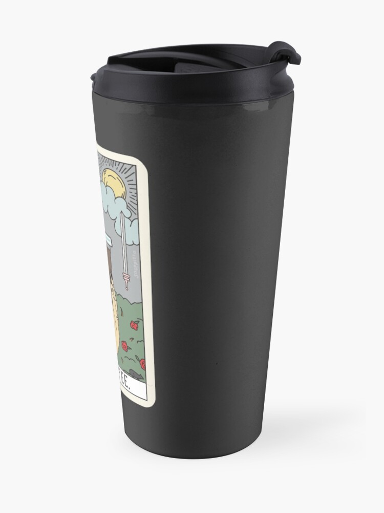 Alternate view of (Black) Coffee Reading Travel Mug