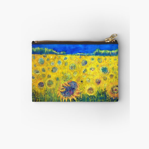 Item preview, Sun Vibration Sunflowers on Blue designed and sold by Sharon Welch.