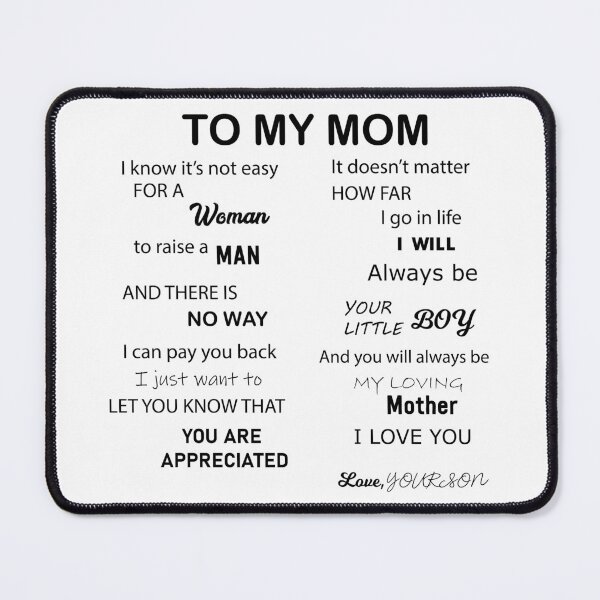 Item preview, To my mom, you always be my loving mother, I love you. designed and sold by Qitchup.