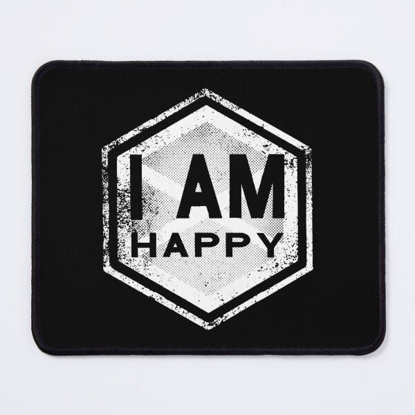 Item preview, I AM - Happy - Affirmation - White designed and sold by hector2ortega.