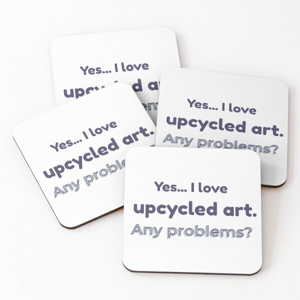 Item preview, I love Upcycled Art designed and sold by cooldesignsalot.