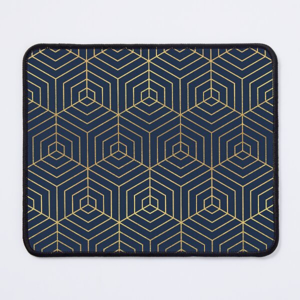 Item preview, Navy & Gold Geometric Pattern designed and sold by Blue-Banana.