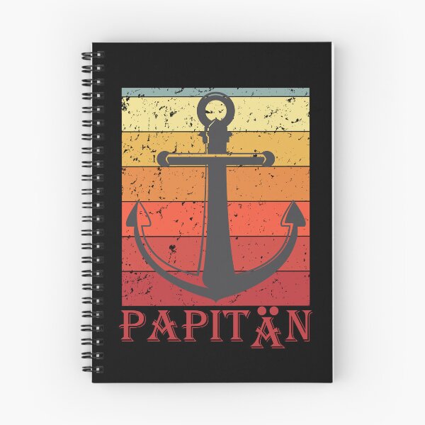 Aperçu de l'œuvre Herren Papitän | Papa und Kapitän Lustiges Retro Anker Vatertag créée et vendue par Nuqta.