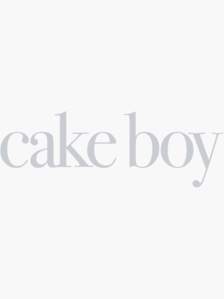 "Clueless Cake Boy Classic " Sticker for Sale by cordfried3h Redbubble