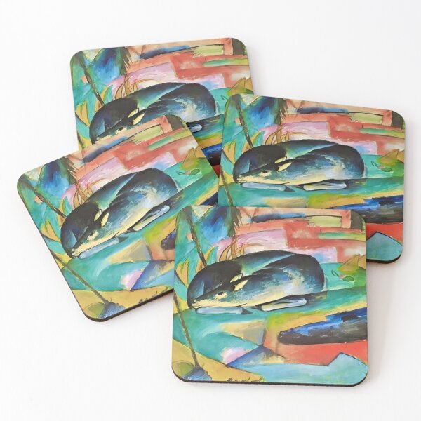 Item preview, Sleeping Deer by Franz Marc designed and sold by WonderweissStudio.