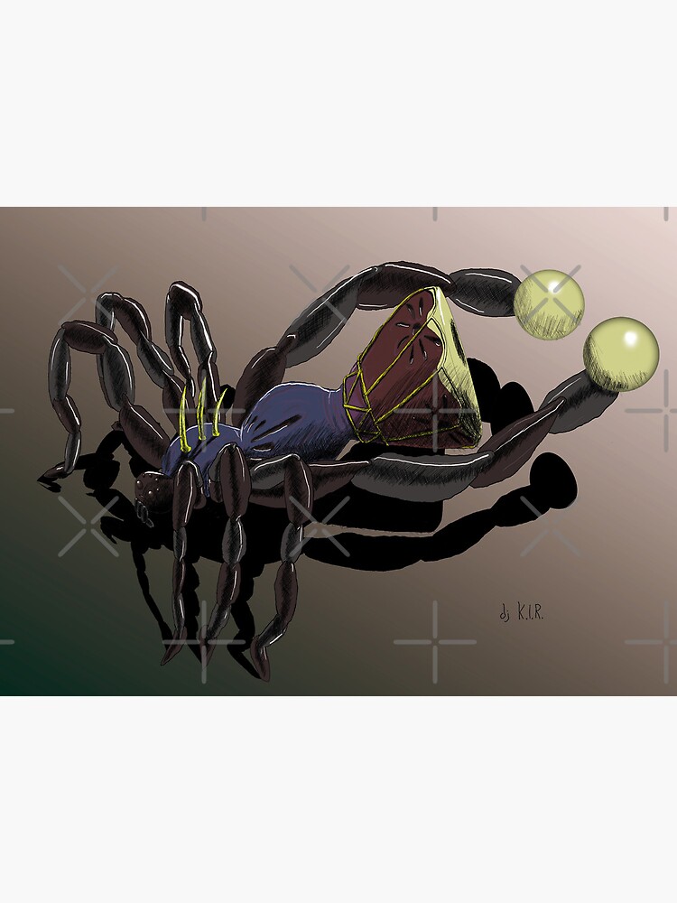 Thumbnail 2 of 2, Art Board Print, Araneus tymbanis designed and sold by dj-KIR.