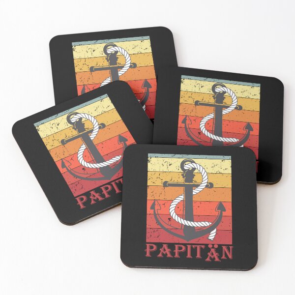 Item preview, Herren Papitän | Papa und Kapitän Lustiges Retro Anker Vatertag designed and sold by Nuqta.