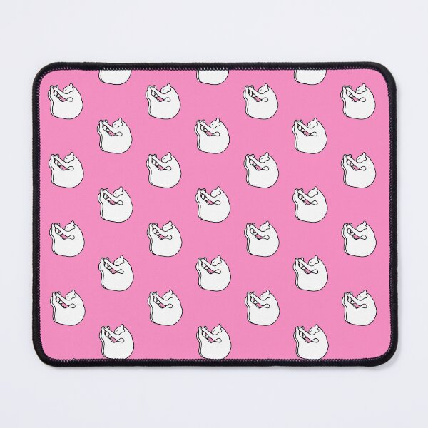 Item preview, White Sleeping Cat on pink designed and sold by Adam Regester.