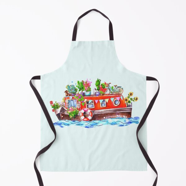 Item preview, Cool Red narrow boat. Channel boat. designed and sold by Sitenkovamary.