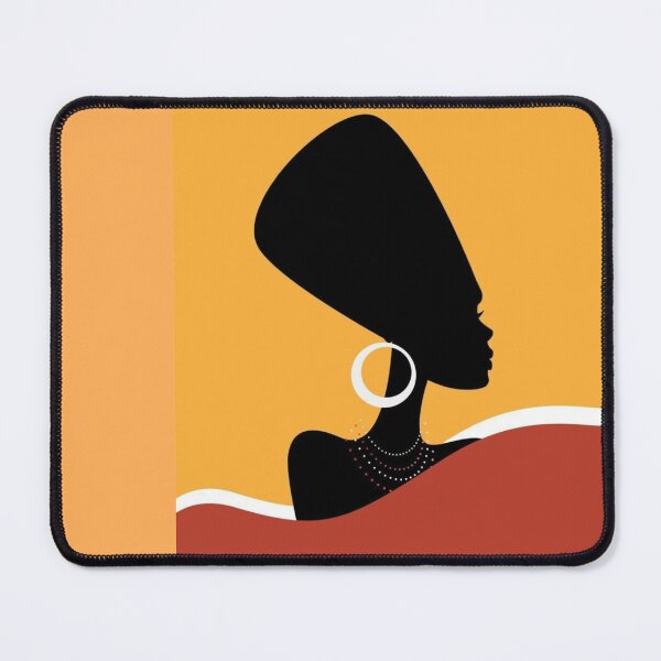 Item preview, contemporary African-inspired portrait artwork designed and sold by Bkstores.