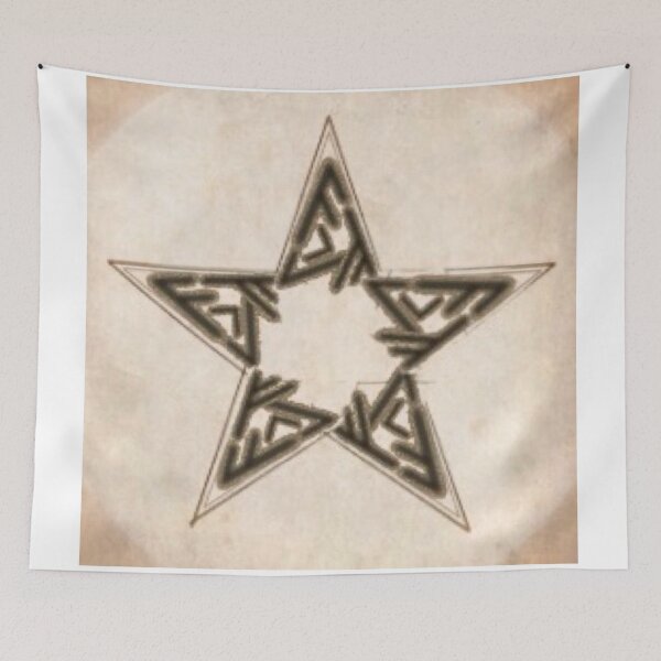 Item preview, Sepia tone pentagram  designed and sold by Kerry Faulkner.