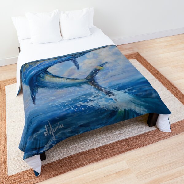  Marlin Swordfish Bedding Set Boys American Flag