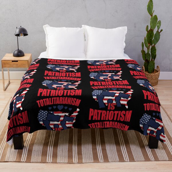 Item preview, Totalitarianism is Patriotism The Patriots Blood is the seed of Freedom Tree America Flag Happy Life Apparel Essential Motivation Inspiration Joy Mood designed and sold by DesignByHeartUK.