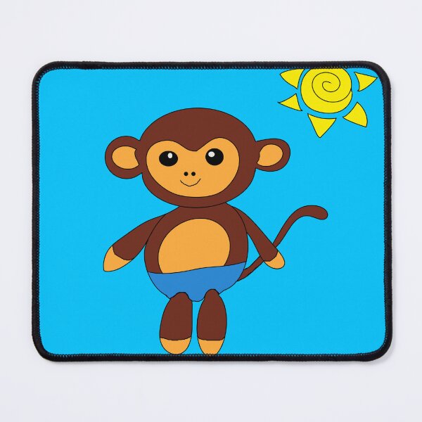 Item preview, Blue Beach Boy Monkey with Sun designed and sold by SoniasArtwork.