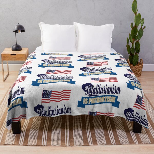 Item preview, Totalitarianism is Patriotism The Patriots Blood is the seed of Freedom Tree America Flag Happy Life Apparel Essential Motivation Inspiration Joy Mood designed and sold by DesignByHeartUK.