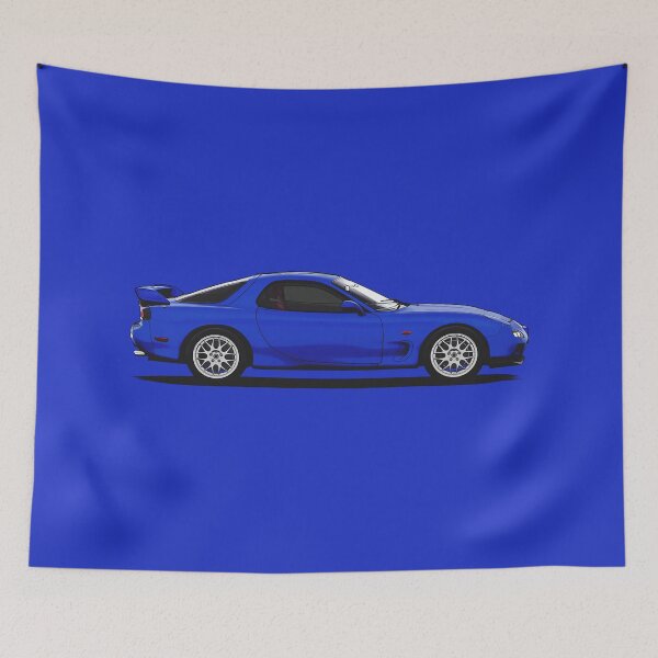 Item preview, Blue Japanese Rotary Powered Sports Car Profile (FD) designed and sold by ApexFibers.