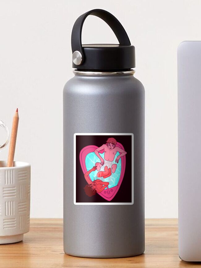 Thumbnail 1 of 3, Sticker, heart shaped waters designed and sold by 5eyed.