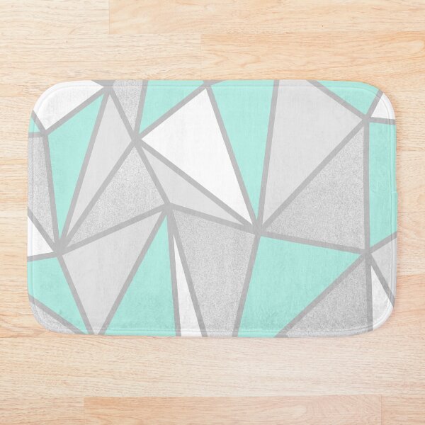 Item preview, Grey & Mint Geo designed and sold by Blue-Banana.