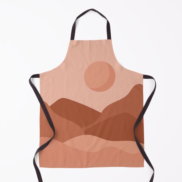 Item preview, Terracotta Boho Landscape Earthy Aesthetic Mountains & Sun designed and sold by lovelyvibezzzz.
