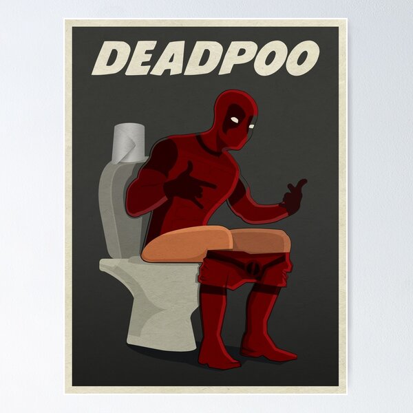 Item preview, super hero in the loo designed and sold by canguv.