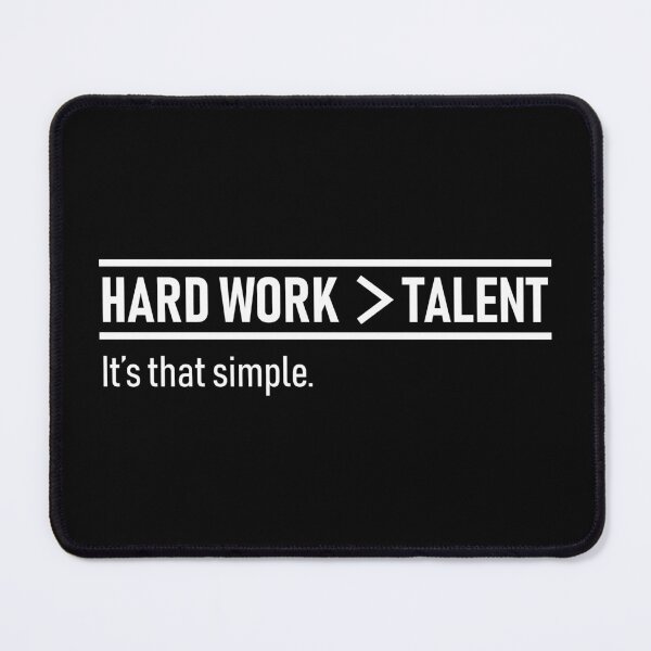 Item preview, Hard Work Over Talent | Basketball Motivational Quote designed and sold by Slam-Dunkan.
