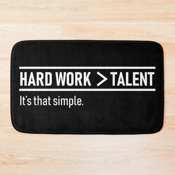 Item preview, Hard Work Over Talent | Basketball Motivational Quote designed and sold by Slam-Dunkan.