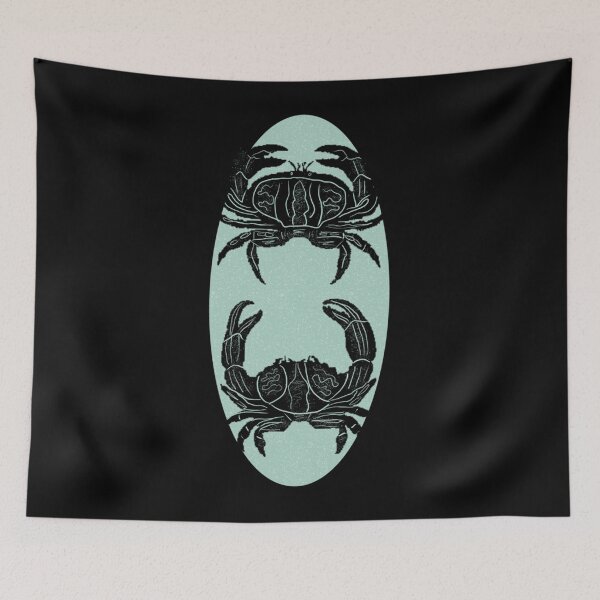 Item preview, Coastal Crab Surf Linocut Classic  designed and sold by cordfried3h.