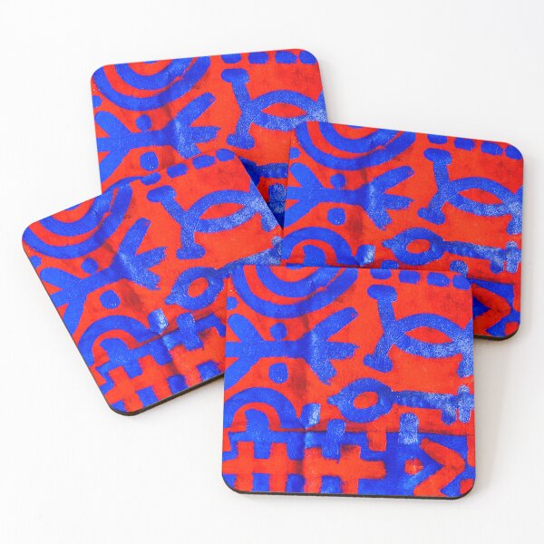 Item preview, Orange and Blue Wearable art designed and sold by ArtofAlabi.
