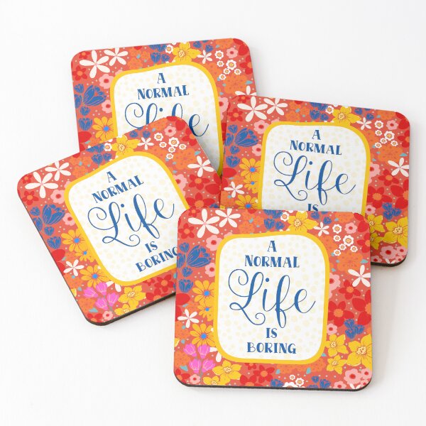 Item preview, A Normal Life Is Boring designed and sold by KrisInStitches.