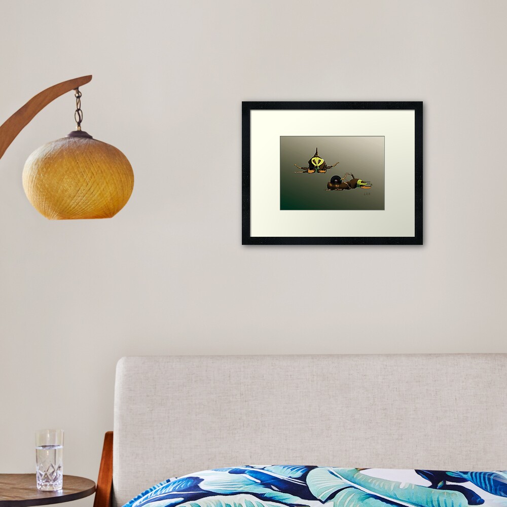 Item preview, Framed Art Print designed and sold by dj-KIR.