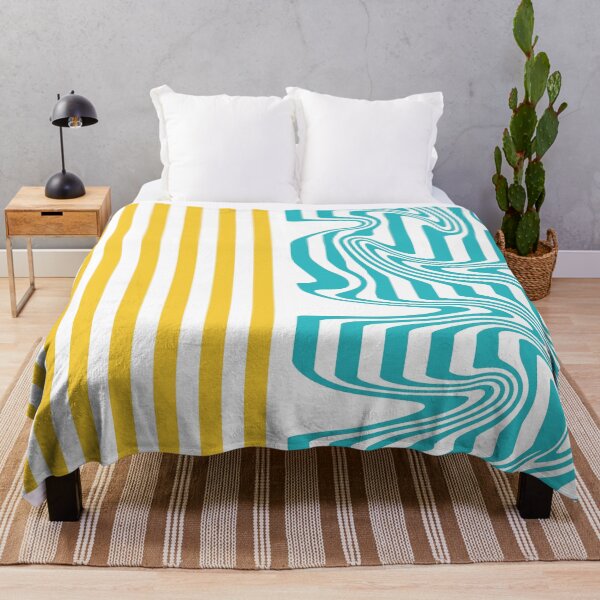 Item preview, Stripes and Swirls - Turquoise and Yellow designed and sold by LAEC-Shop.