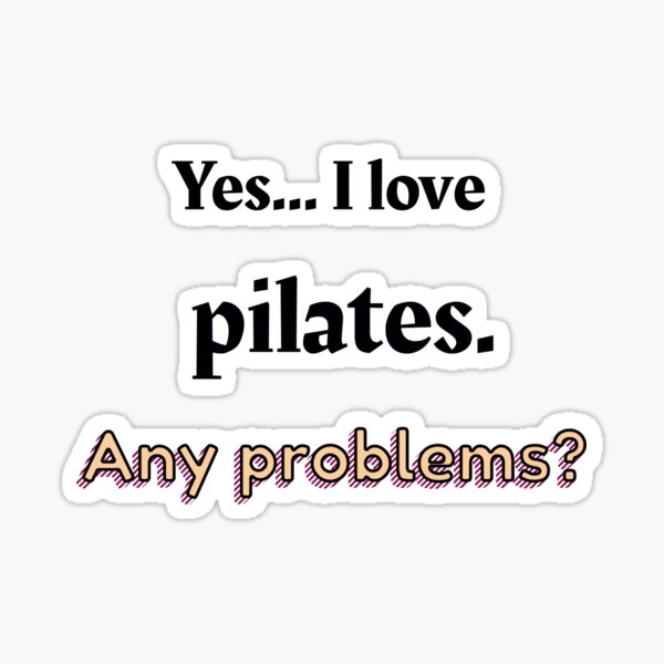 Pilates Quote Flexible Spine Workout Gift' Sticker