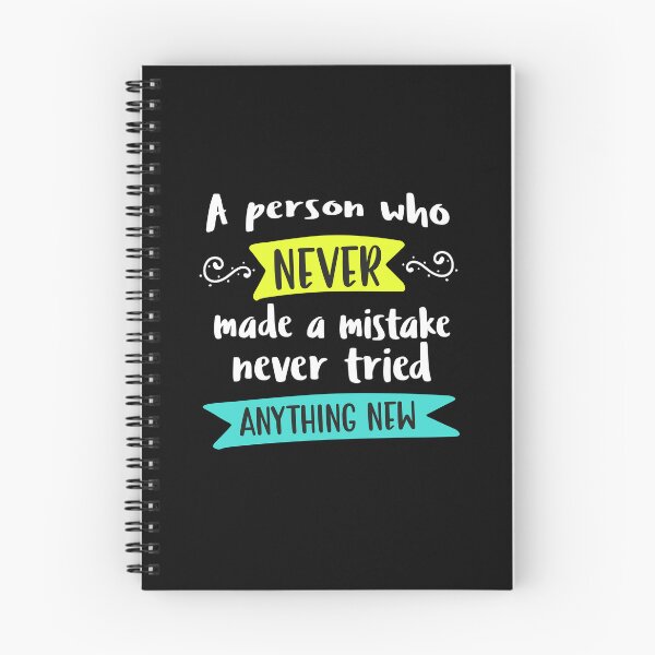 Item preview, A person who never made a mistake never tried anything new - mind control Quotes designed and sold by epicmarketing.