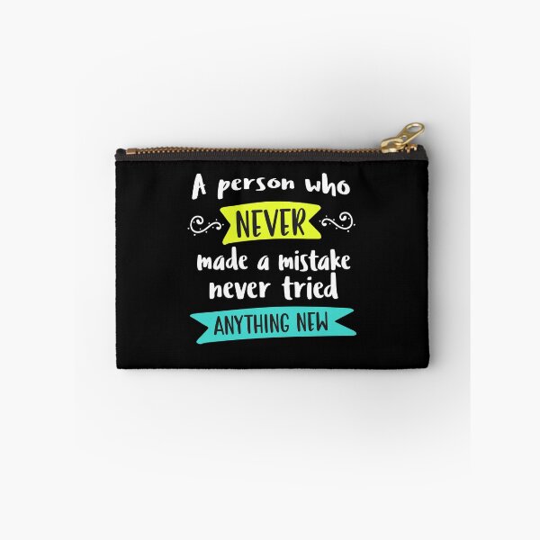 Item preview, A person who never made a mistake never tried anything new - mind control Quotes designed and sold by epicmarketing.