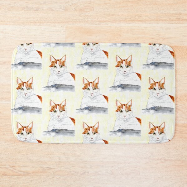 Item preview, Red and white cat designed and sold by Sandra  Steinke.