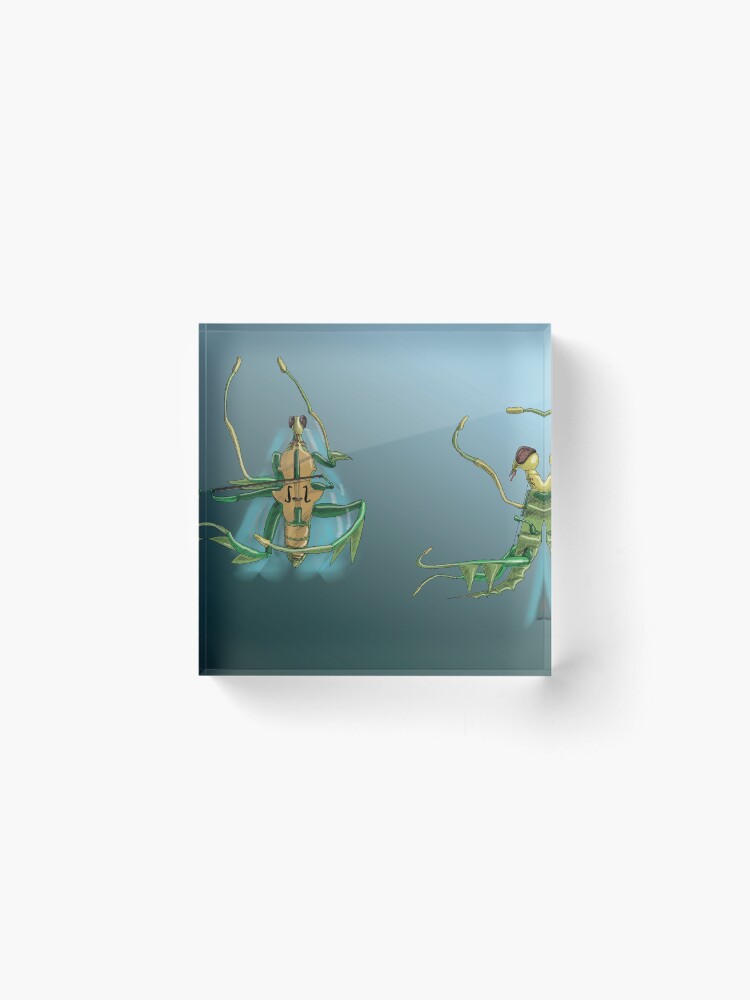 Thumbnail 2 of 5, Acrylic Block, Mantis viola da gamba X Y designed and sold by dj-KIR.