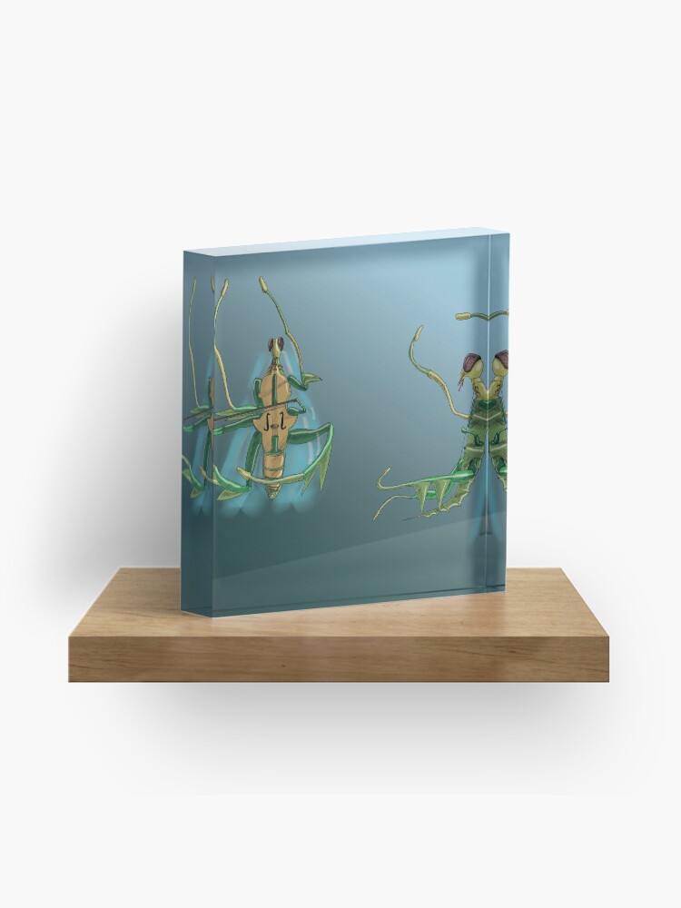 Thumbnail 1 of 5, Acrylic Block, Mantis viola da gamba X Y designed and sold by dj-KIR.