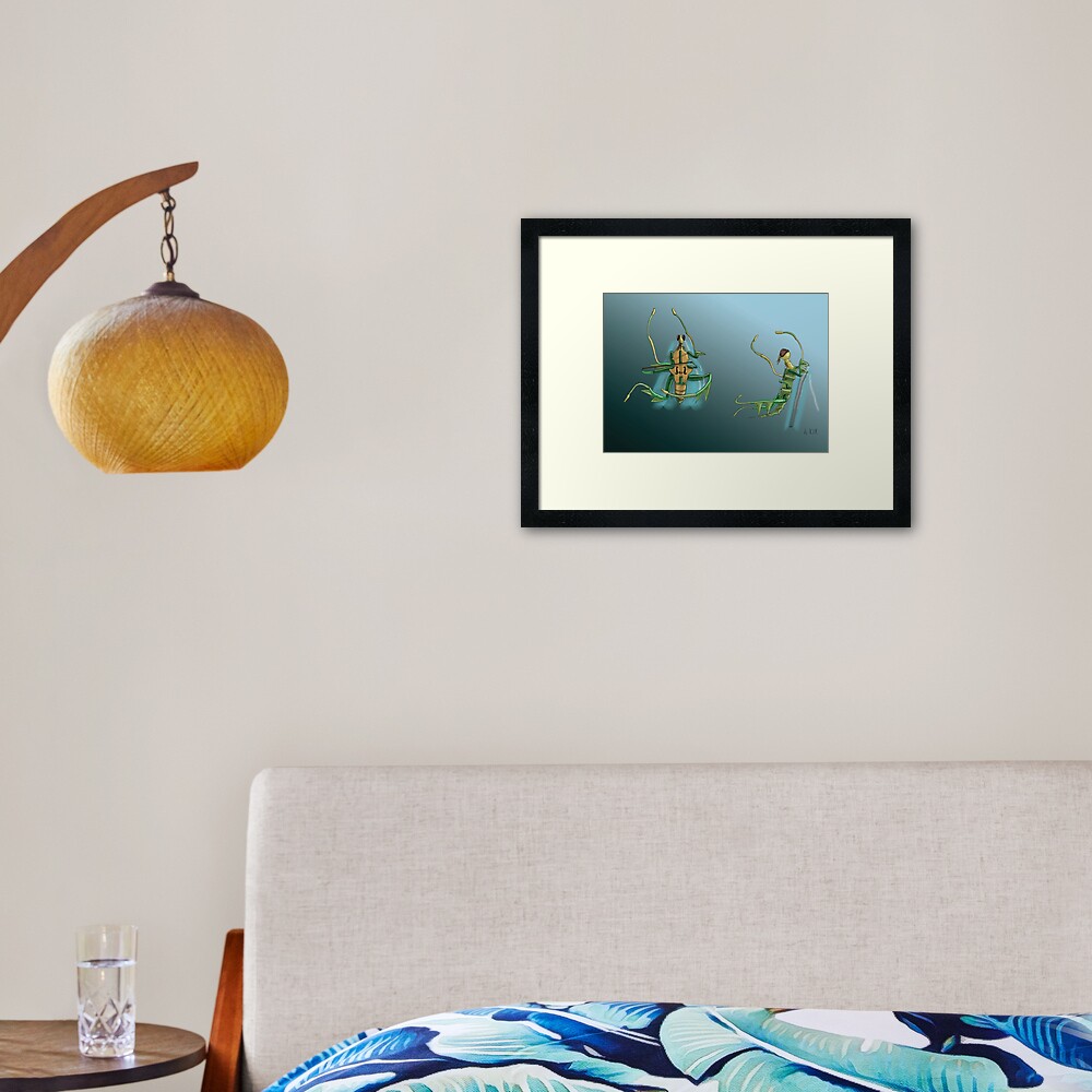Item preview, Framed Art Print designed and sold by dj-KIR.